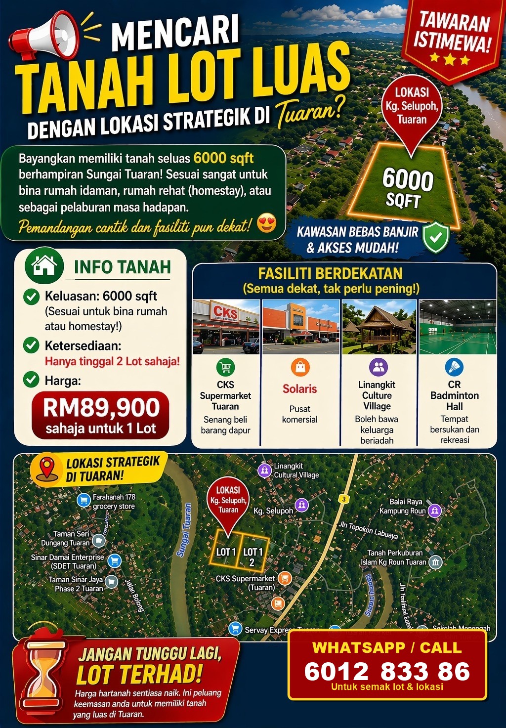 Tanah Lot Selupoh Tuaran advertisement